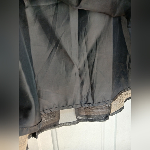 Carole Little 100% silk skirt Black & Gold beads with embroidery Size 6 EUC - Picture 9 of 9